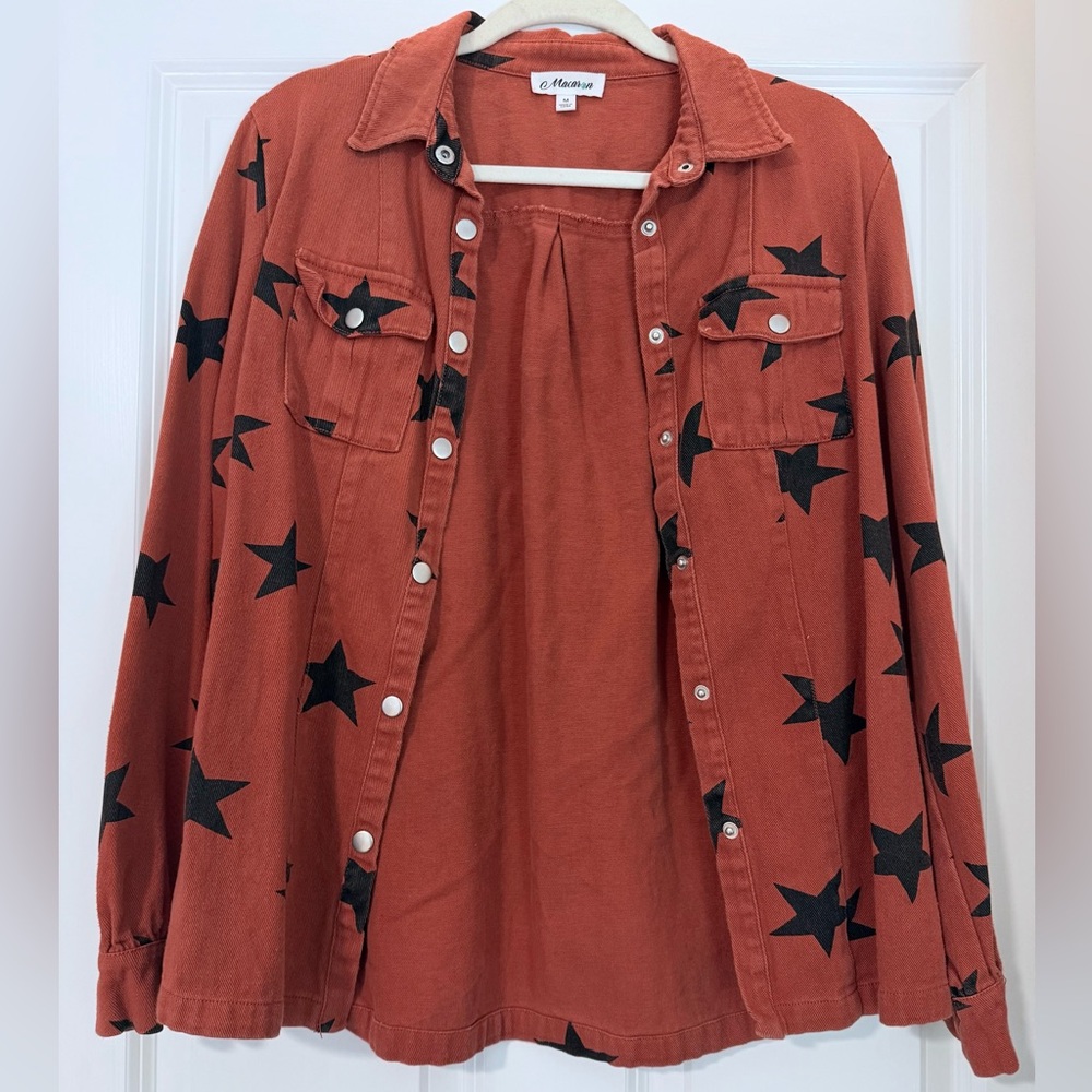 MACARON Rust Button-Up Shirt